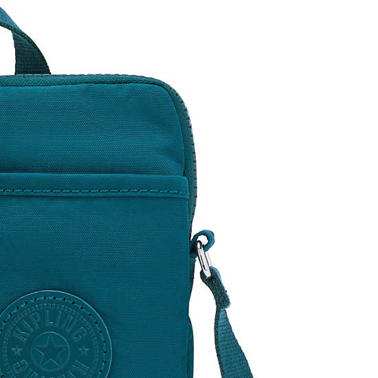 Kipling Tally Crossbody Telefoon Tas Turquoise | België 1851LI